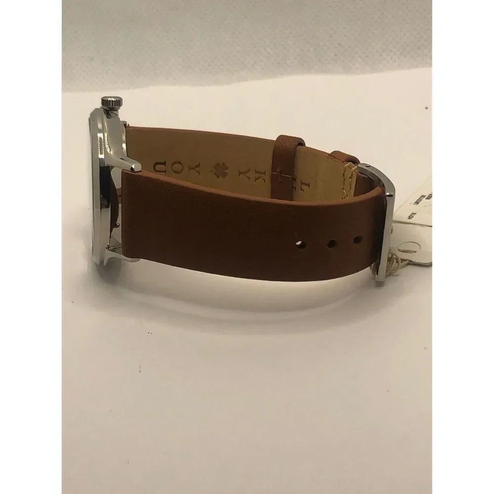 Lucky Brand LW00156 Women's Brown Leather Analog Silver Dial Quartz Watch OP19